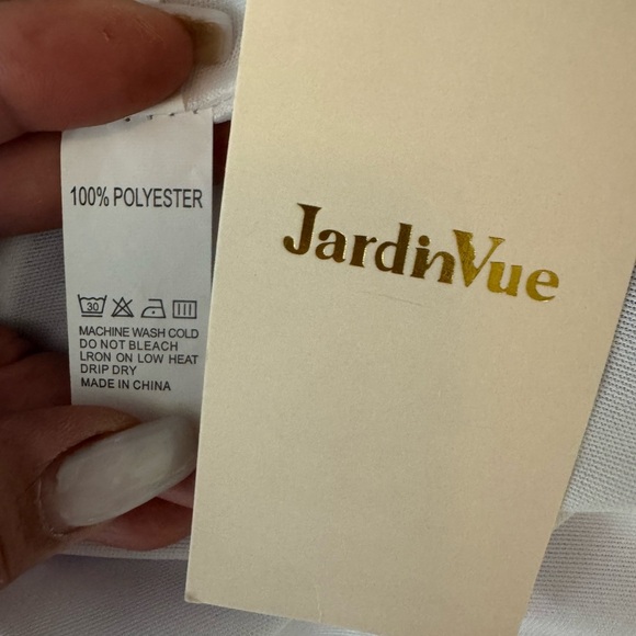 Jardin Vue Floral Strapless Maxi Dress Size Small.   B21 - Picture 14 of 14